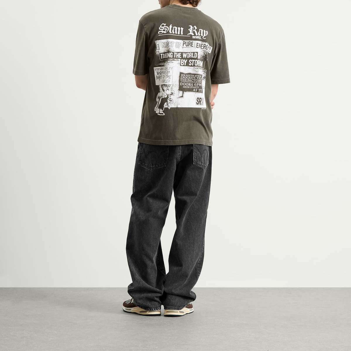 Stan Ray Men's Hardcore T-Shirt in Washed Black