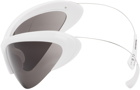 Balenciaga White Wire Sunglasses