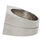 Maison Margiela Silver Dual Stackable Rings