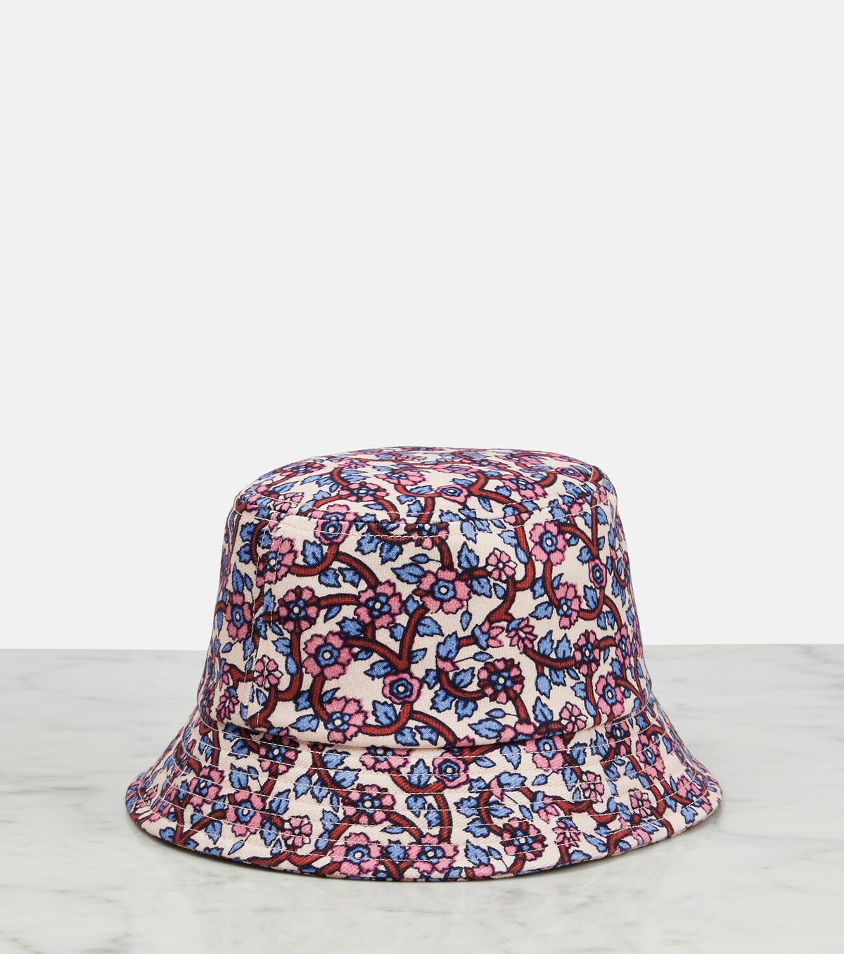Isabel Marant Black Floral Haley Reversible Bucket Hat Isabel Marant - Haley printed cotton bucket hat Isabel Marant main image 2