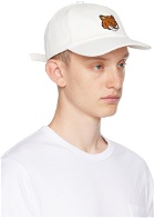 Maison Kitsuné White Bold Fox Head Cap