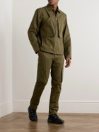 SAIF UD DEEN - Holster Panelled Cotton-Blend Canvas Overshirt - Green