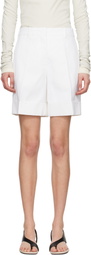 Jil Sander White Straight Leg Shorts