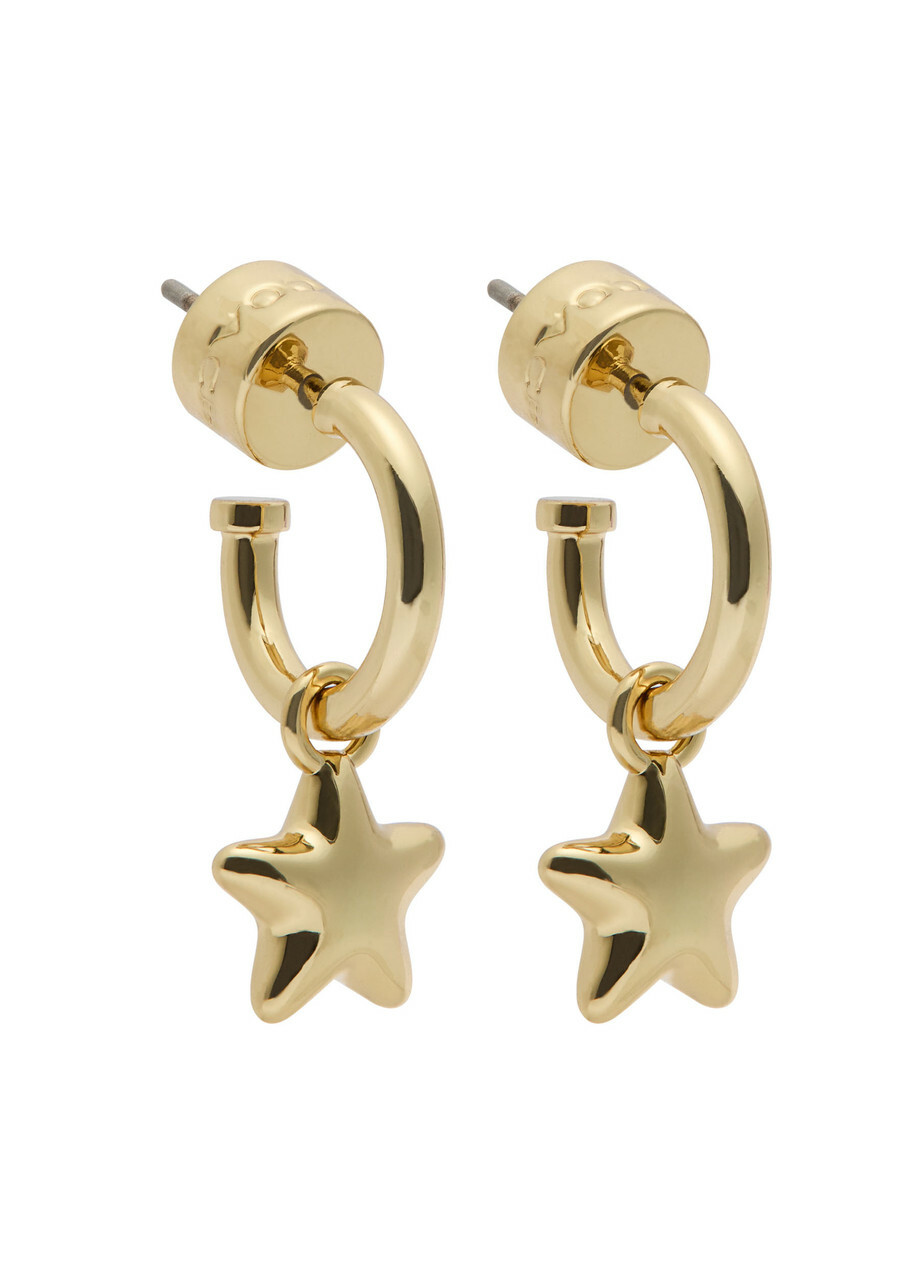 Coach Star Hoop Earrings - Gold - One Size
