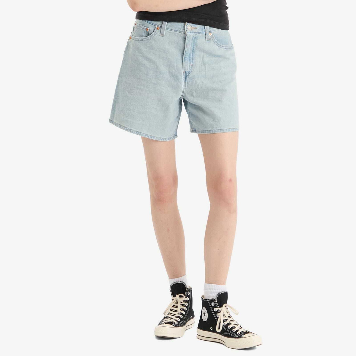 Levi's Women's High Waisted Baggy Denim Shorts in Luxury Trip