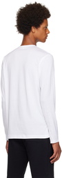 Sunspel White Classic Long Sleeve T-Shirt