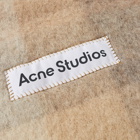 Acne Studios Men's Vally Check Scarf in White/Beige