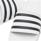Adidas Men's Adilette in White/Black