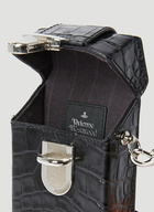 Vivienne Westwood - Crocodile Box Phone Pouch in Black