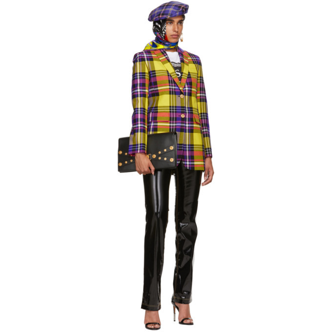 Versace plaid clearance jacket