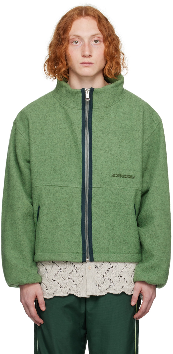 Robyn Lynch Green Zip Sweater