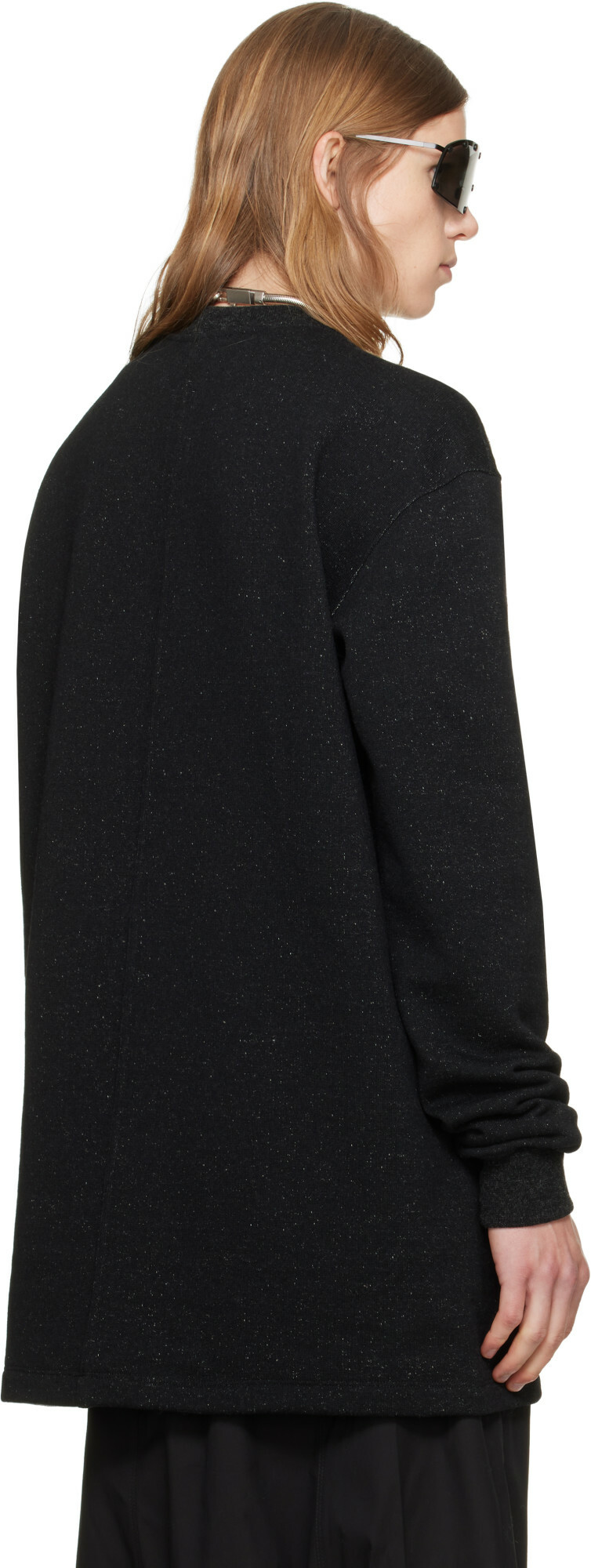 Rick Owens Black Tower Jumbo LS Sweatshirt