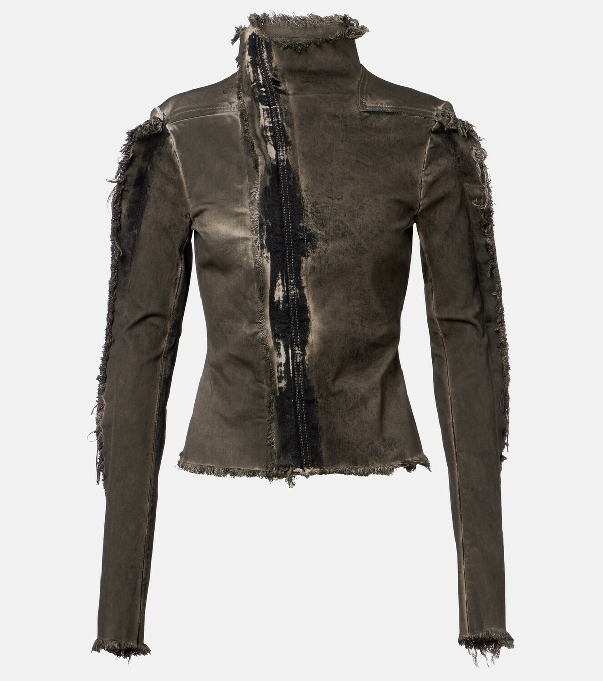 Rick Owens Gary distressed denim jacket