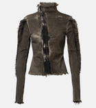 Rick Owens Gary distressed denim jacket