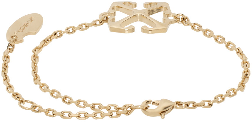 Off-White Gold Arrow Bracelet