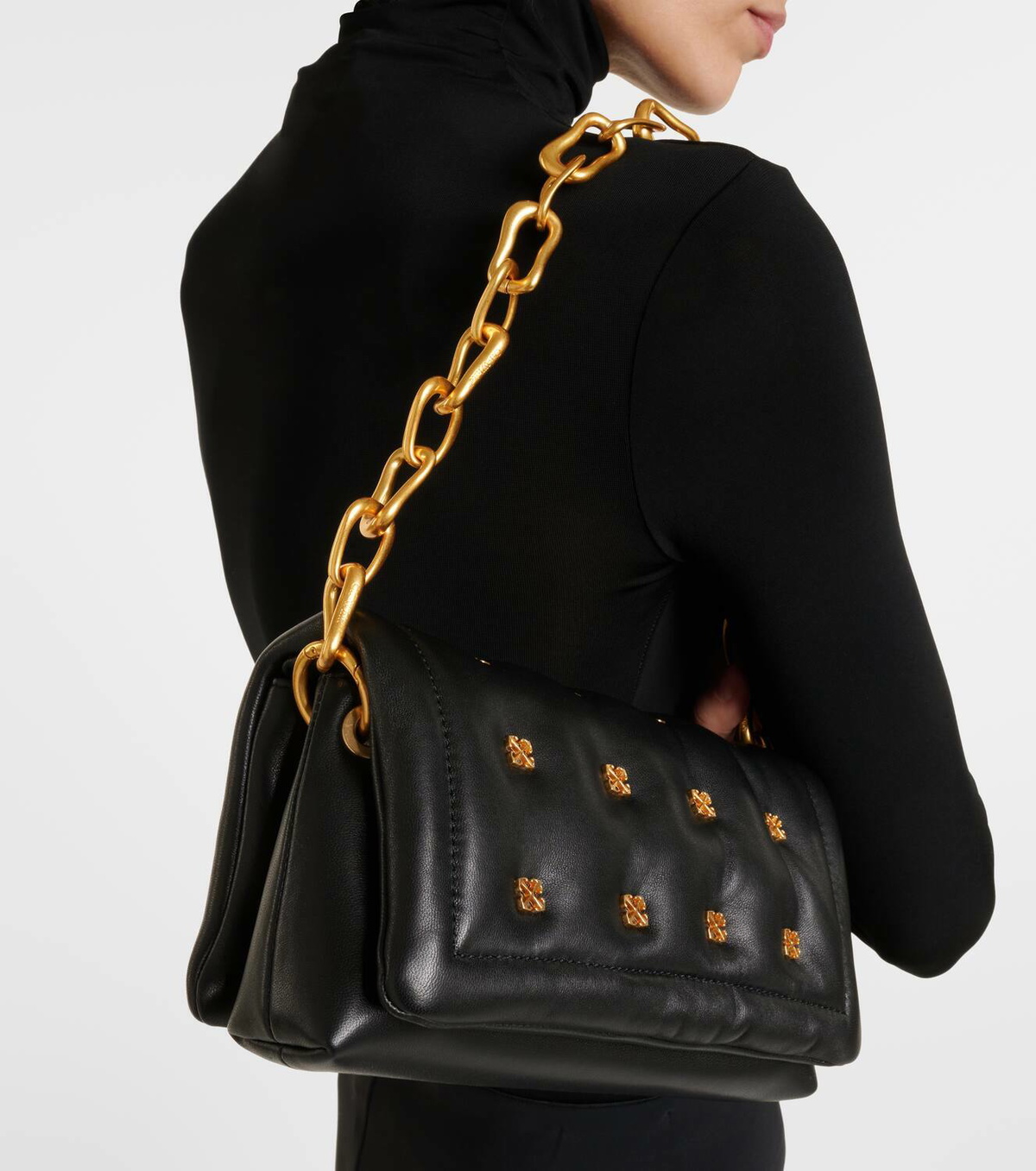 Off-White Arrows quilted leather crossbody bag