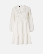 Pinko Mini Dress With Openwork And Crystals Snow White