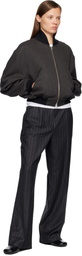 mfpen Brown & Gray Blouson Bomber Jacket