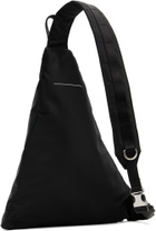 MM6 Maison Margiela Black Nylon Sling Crossbody Backpack