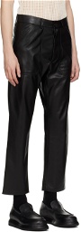 Nanushka Black Jasper Vegan Leather Trousers