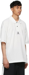 mastermind JAPAN White Boxy Polo Shirt