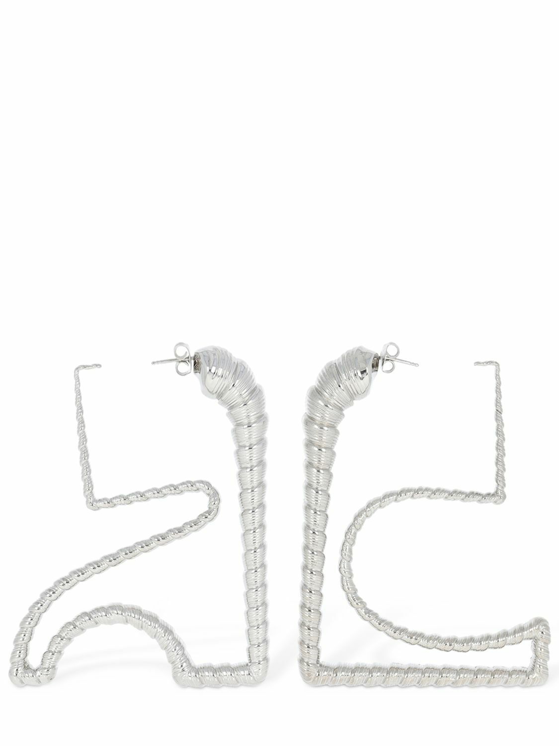 Photo: COURREGES - Medium Ac Shell Shape Earrings