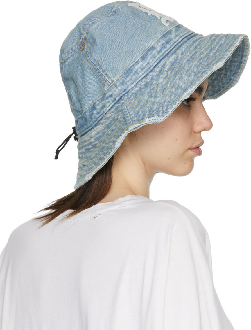 R13 Blue Oversized Bucket Hat R13