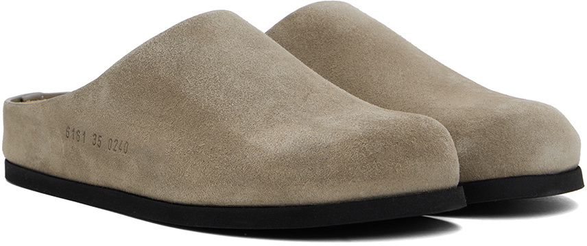 Common Projects Taupe Suede Loafers