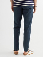 Orlebar Brown - Cornell Stretch-Cotton Seersucker Tapered Trousers - Blue