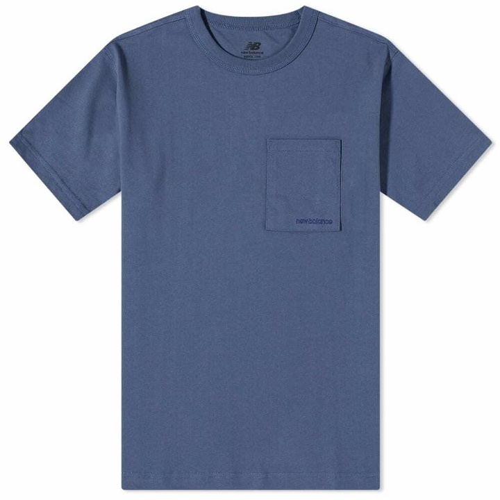 Photo: New Balance Men's Athletics Nature State T-Shirt in Blue