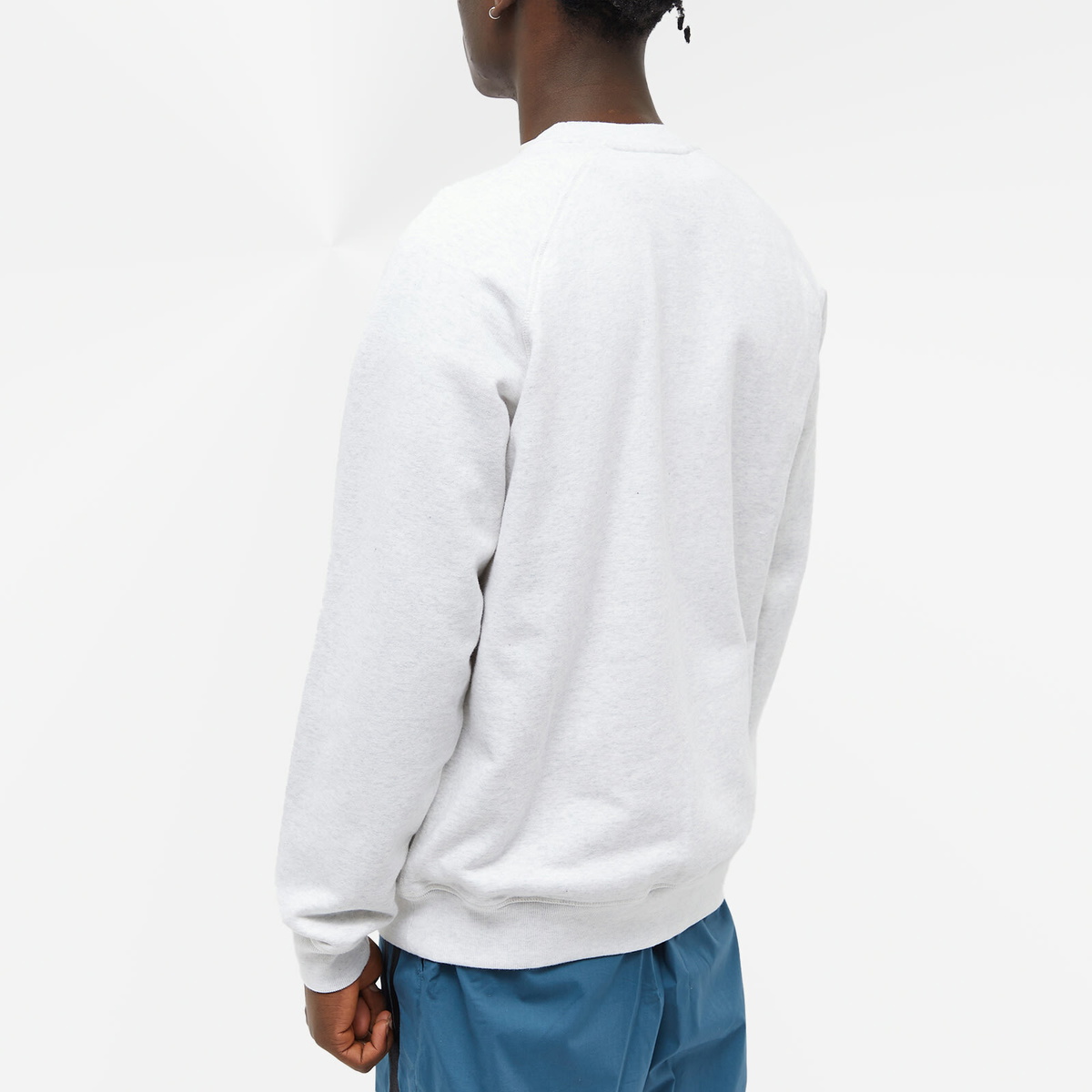 By Parra Men's Diamond Block Logo Crew Sweat in Ash Grey By