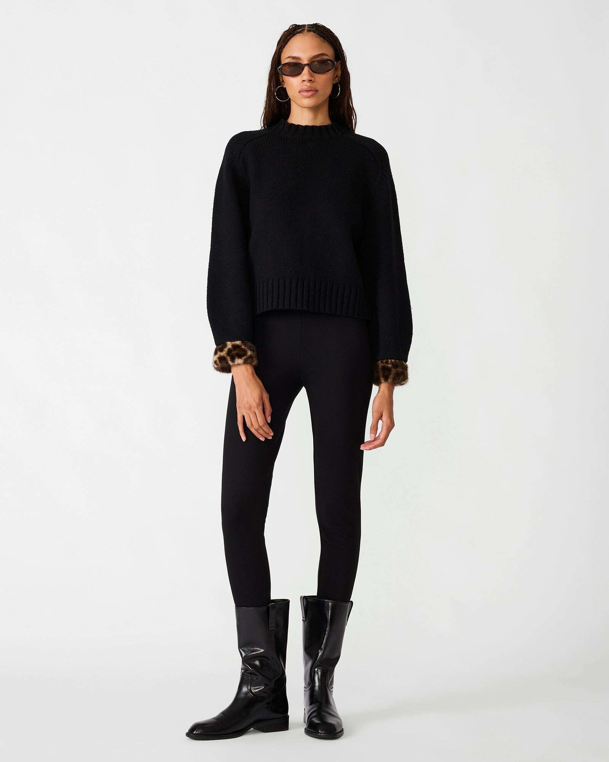 Steve Madden Orion Sweater in Black