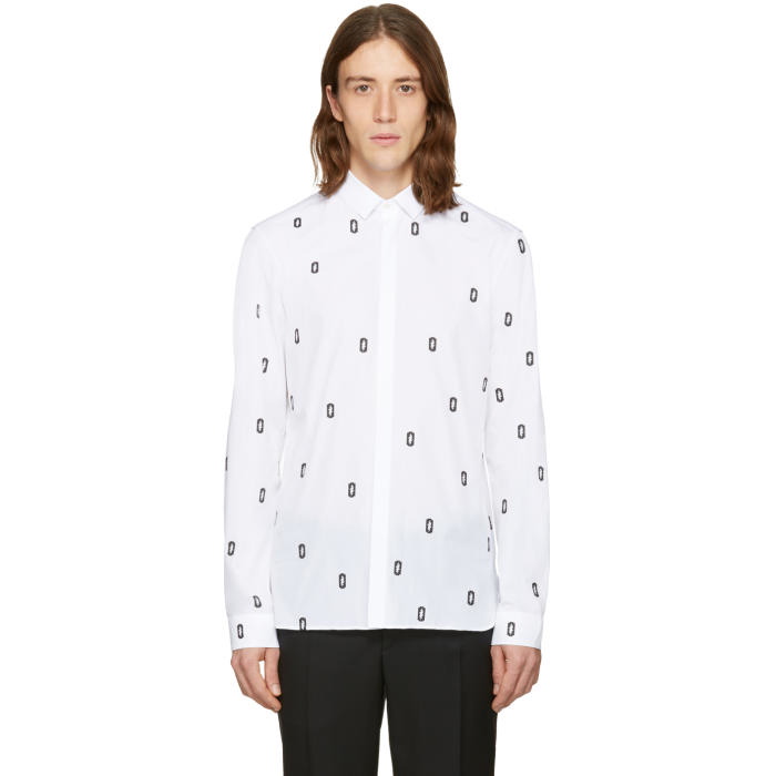 Photo: Neil Barrett White Razorblade Thunderbolt Shirt