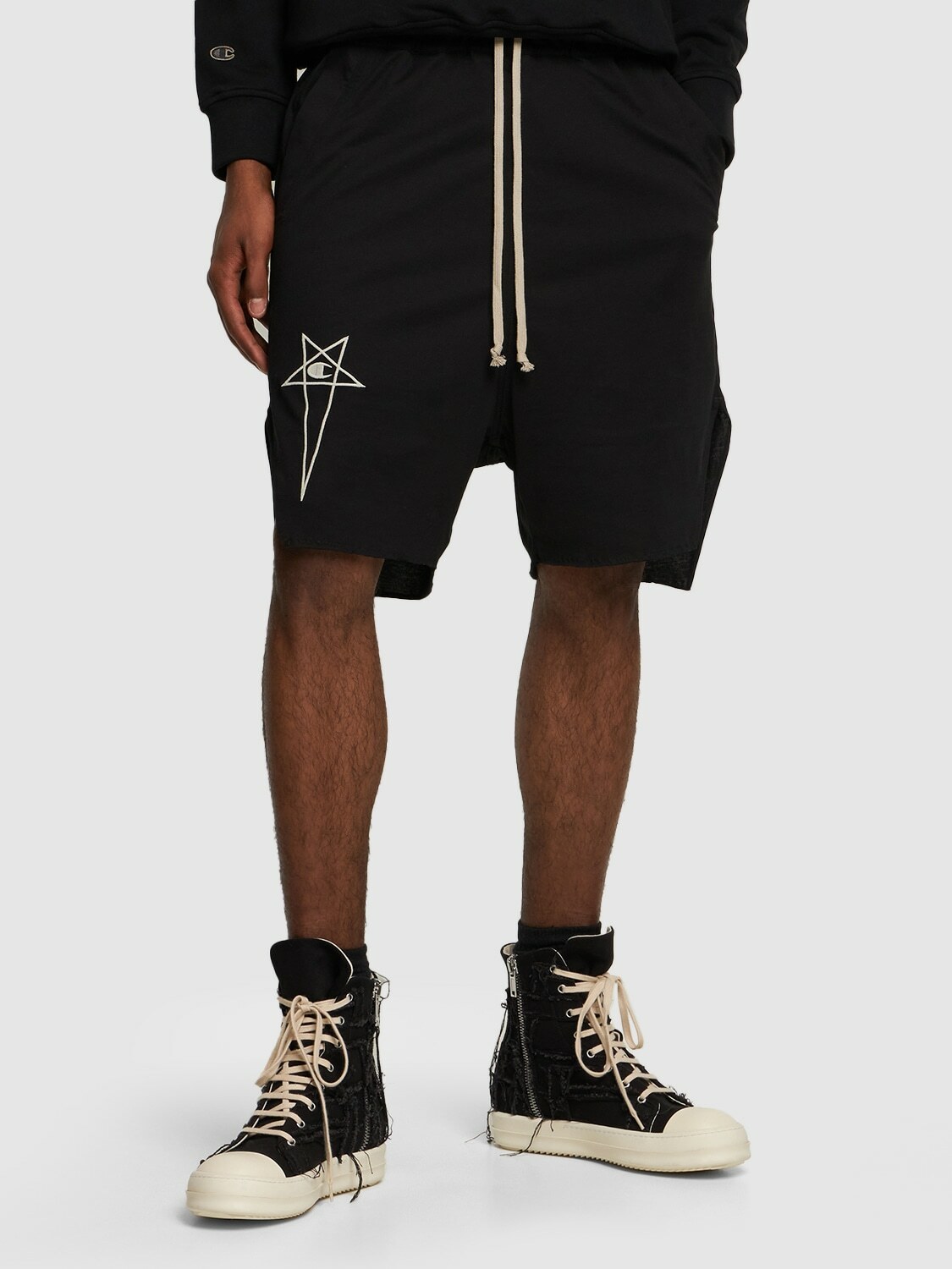 RICK OWENS - Beloved Pods Organic Cotton Shorts