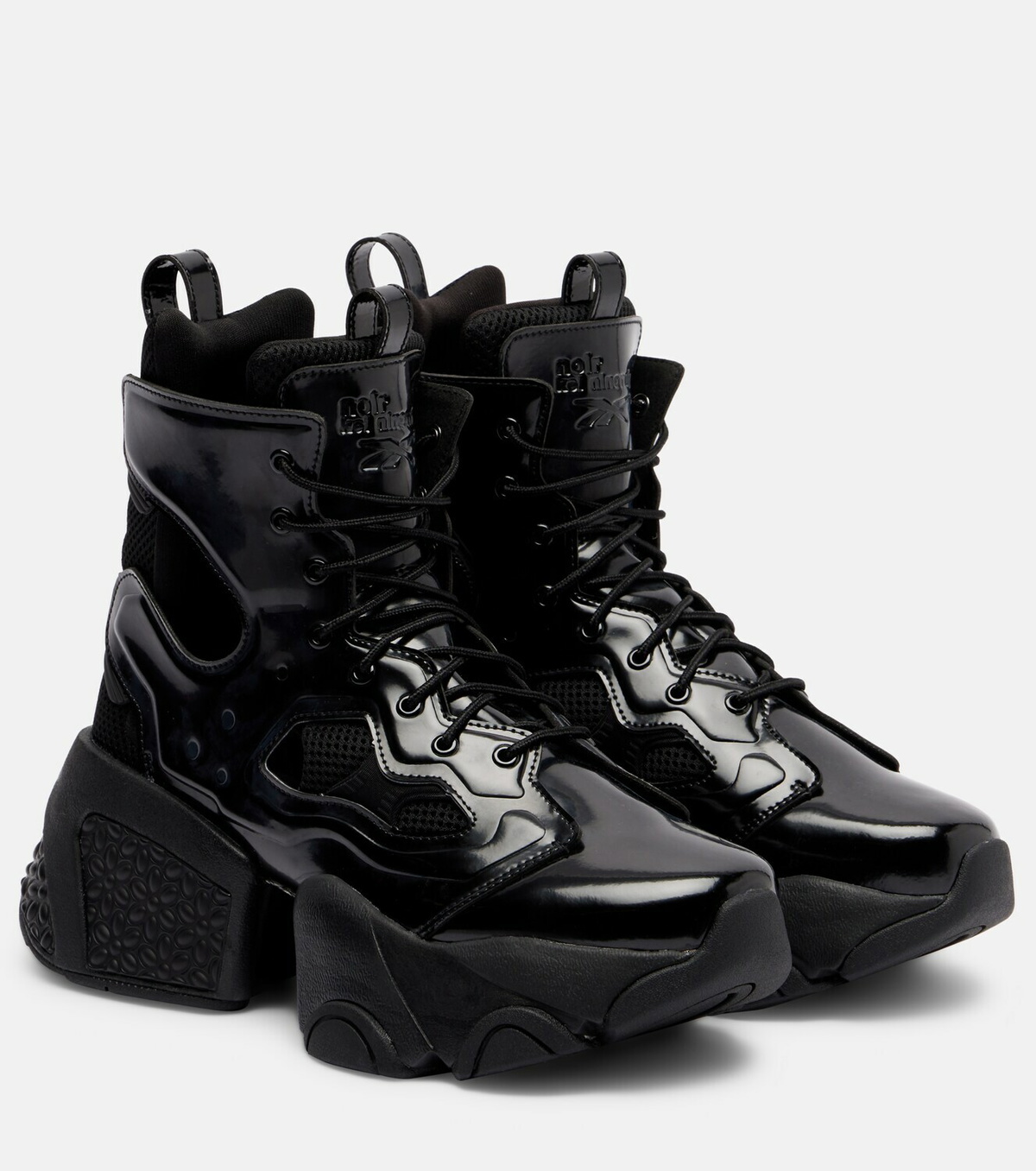 Noir Kei Ninomiya x Reebok cutout platform ankle boots