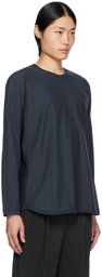 HOMME PLISSÉ ISSEY MIYAKE Navy Release-T 2 Long Sleeve T-Shirt