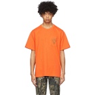 South2 West8 Orange Round Pocket T-Shirt