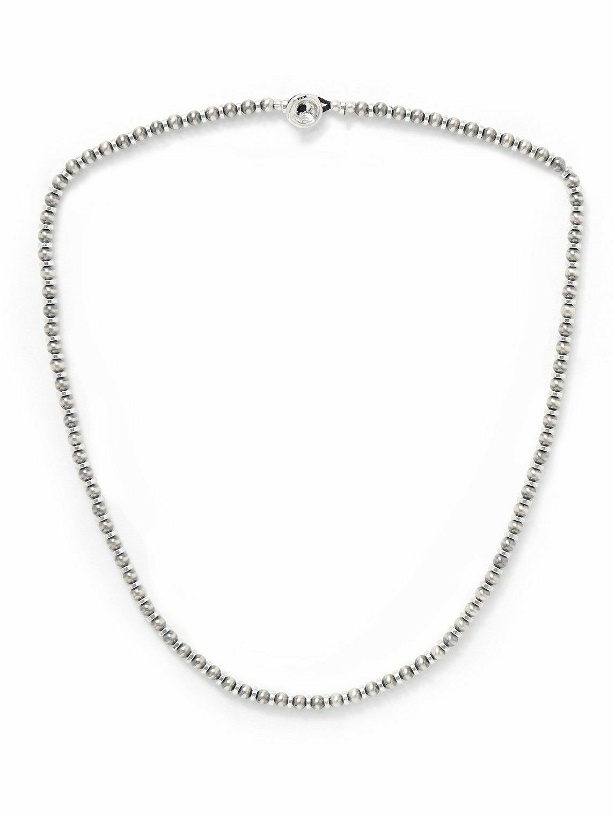 Photo: Mikia - Sterling Silver Hematite Beaded Necklace