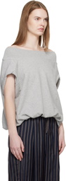 Dries Van Noten Gray Cocoon Sweatshirt