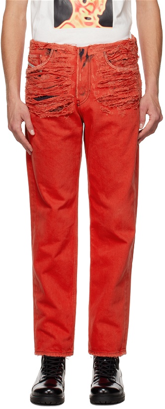 Photo: Diesel Red 2010 Straight Jeans