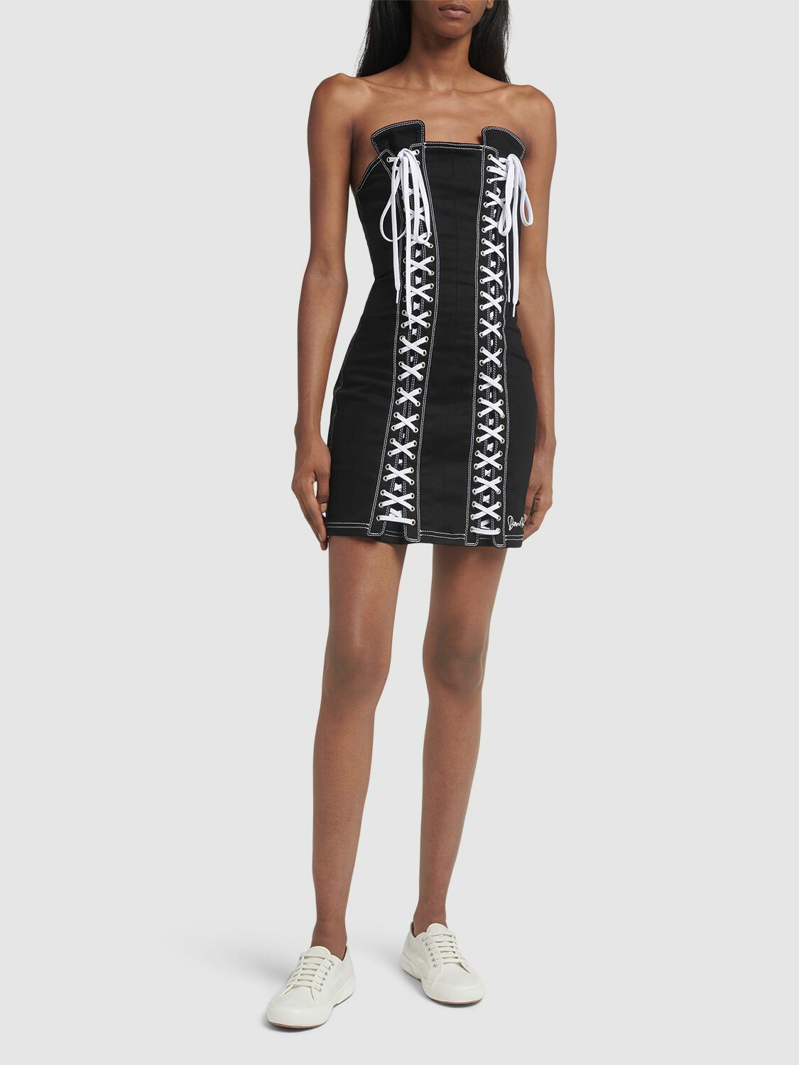 shaila strapless mini dress pink Lady Black Tie - Sheila Strapless Maxi Dress With Scarf
