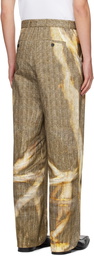 Y/Project Beige Sun Bleached Trousers