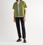 Saturdays NYC - Canty Camp-Collar Striped Seersucker Shirt - Green