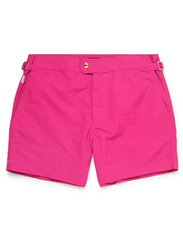 Photo: TOM FORD - Slim-Fit Mid-Length Swim Shorts - Pink