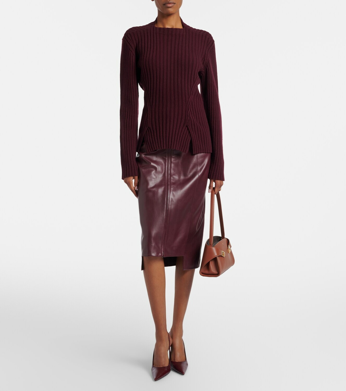 Ferragamo Hug East-West Small leather shoulder bag