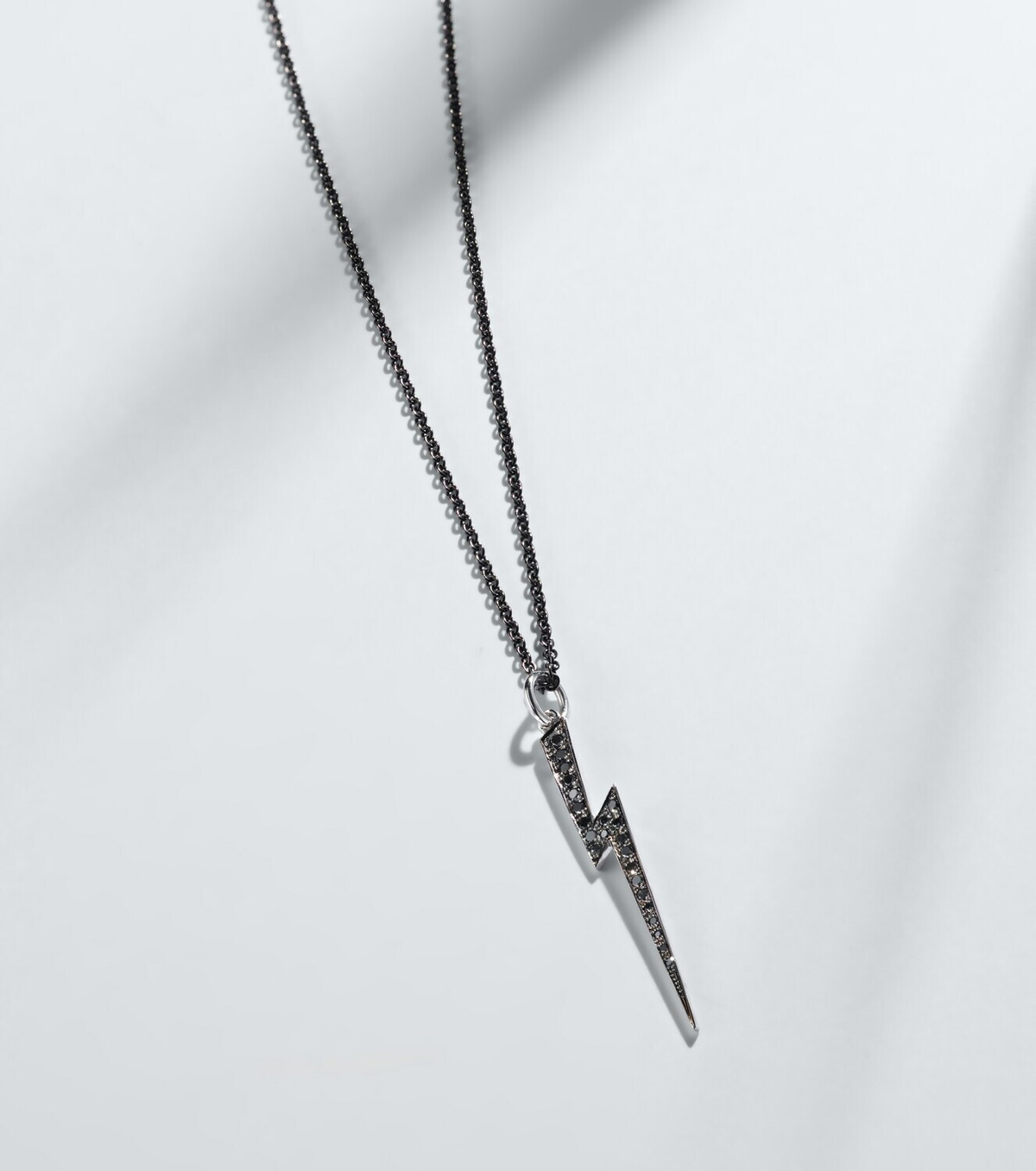 Ileana Makri Thunder 18kt white gold (750/1000) necklace with diamonds
