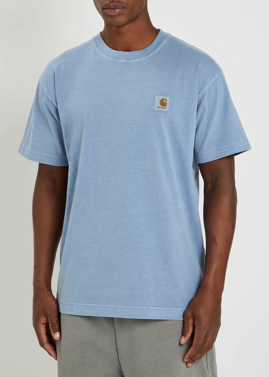 Carhartt Wip Nelson Logo Cotton T-shirt Blue