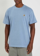 Carhartt Wip Nelson Logo Cotton T-shirt Blue