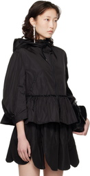 Simone Rocha Black Ruffle Frill Peplum Jacket