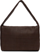 St. Agni Brown Lattice Everyday Satchel